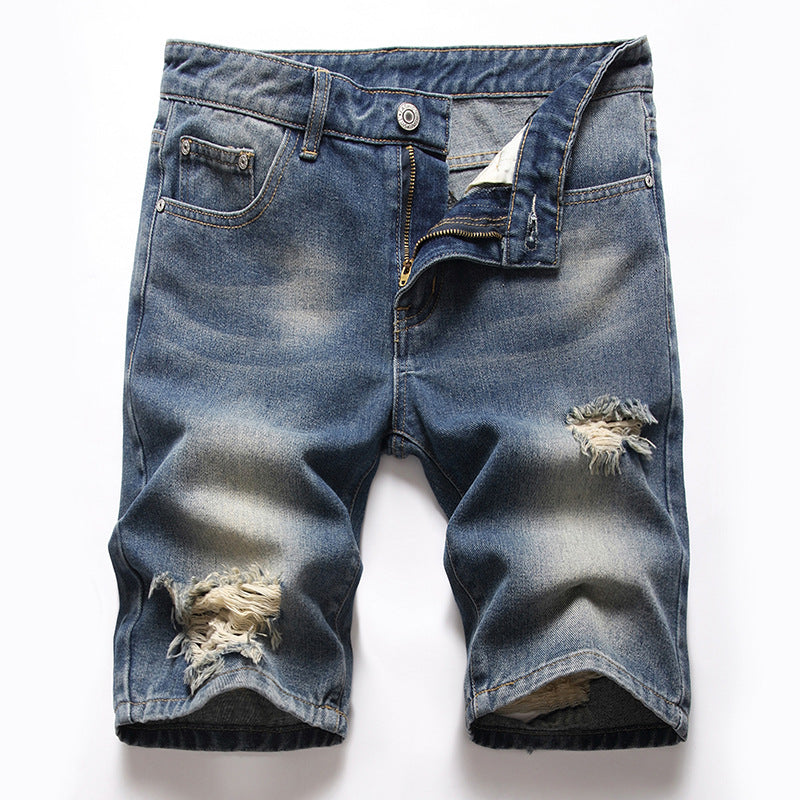 European And American Broken Holes New Denim Pants Retro