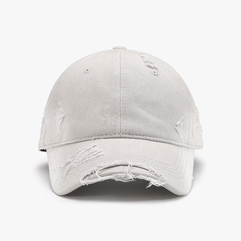 Distressed Adjustable Cotton Hat - Babbazon New Products