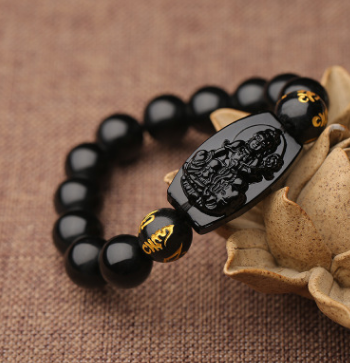 Buddha Obsidian Bracelet