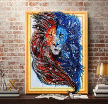 Mit Perlen - Der Magische Tiger - Diamond Painting