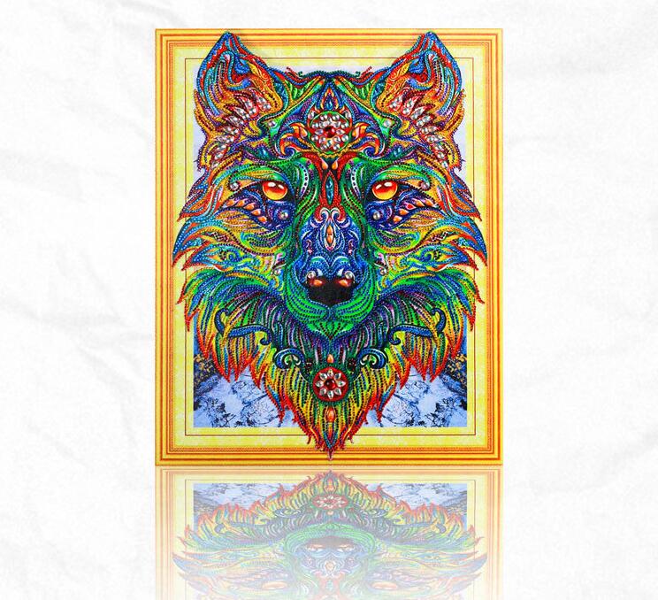 Mit Perlen - Der Gottes Wolf - Diamond Painting