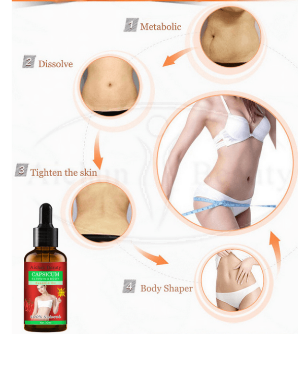 Red pepper body shaping body oil, hip plastic waist plastic leg body cosmetics