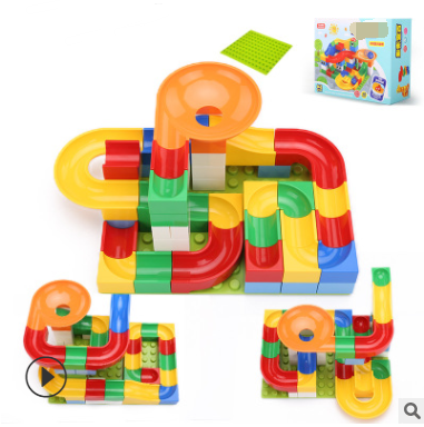 Children's Large Particle Assembled Slide Puzzle Blocks Toy