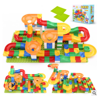 Children's Large Particle Assembled Slide Puzzle Blocks Toy