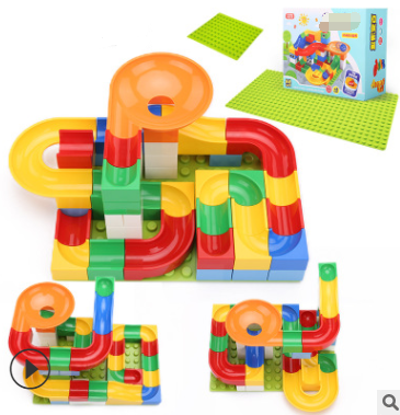 Children's Large Particle Assembled Slide Puzzle Blocks Toy 