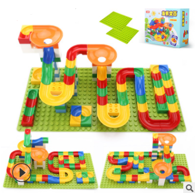 Children's Large Particle Assembled Slide Puzzle Blocks Toy 