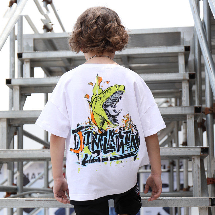 Dinosaur boy short sleeve T-shirt