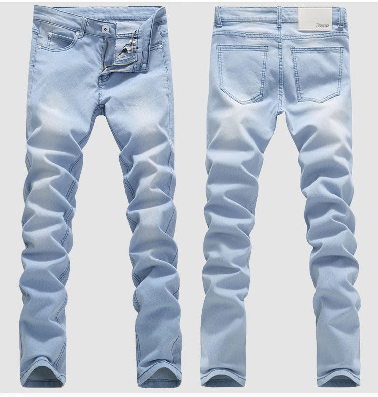 Stretch men's denim trousers