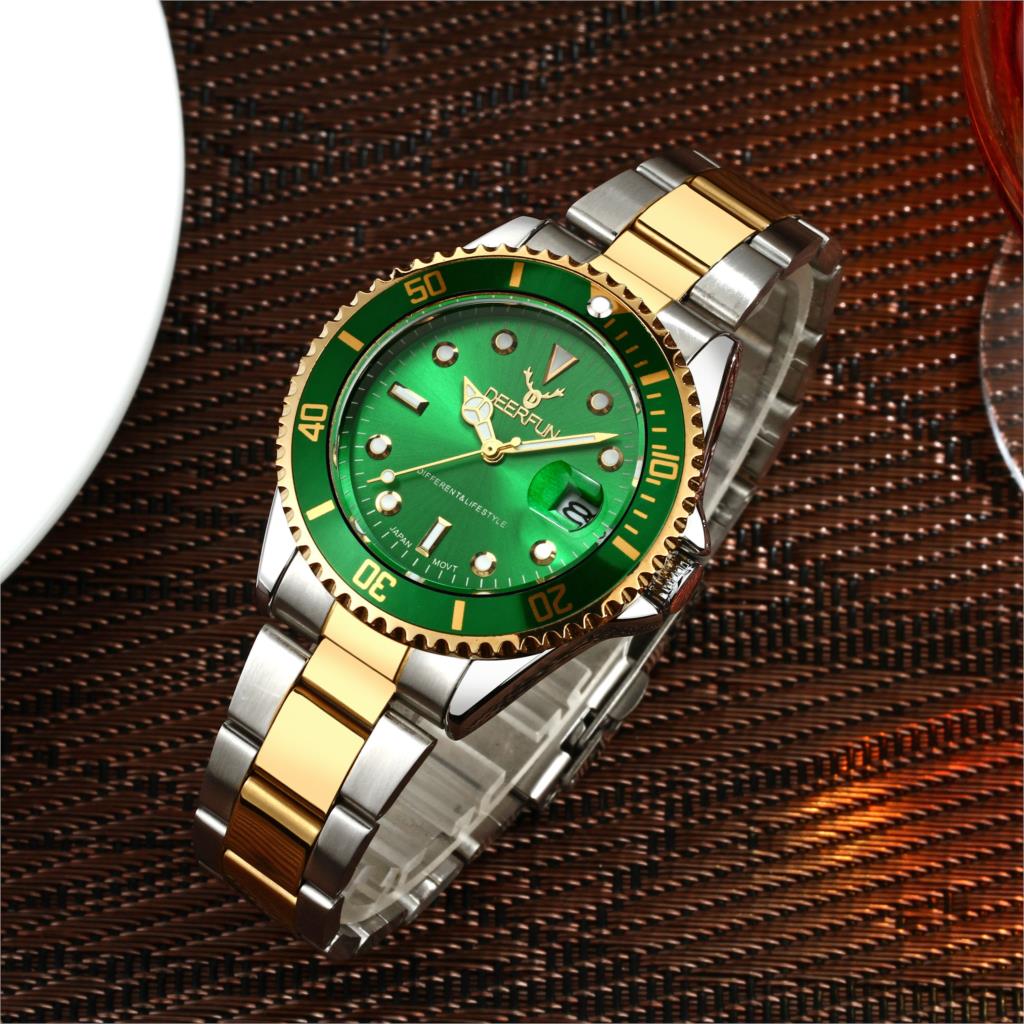 DEERFUN waterproof quartz men's watch