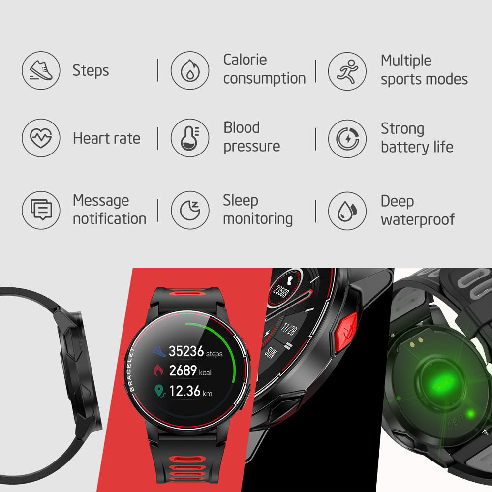 Full touch screen sports smart watch