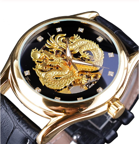 Dragon watch fashion casual hollow mechanical watch