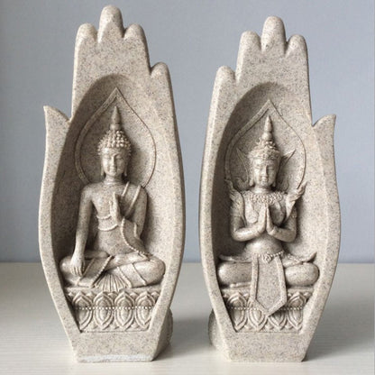 Sandstone Buddha Hand Sculpture Crafts