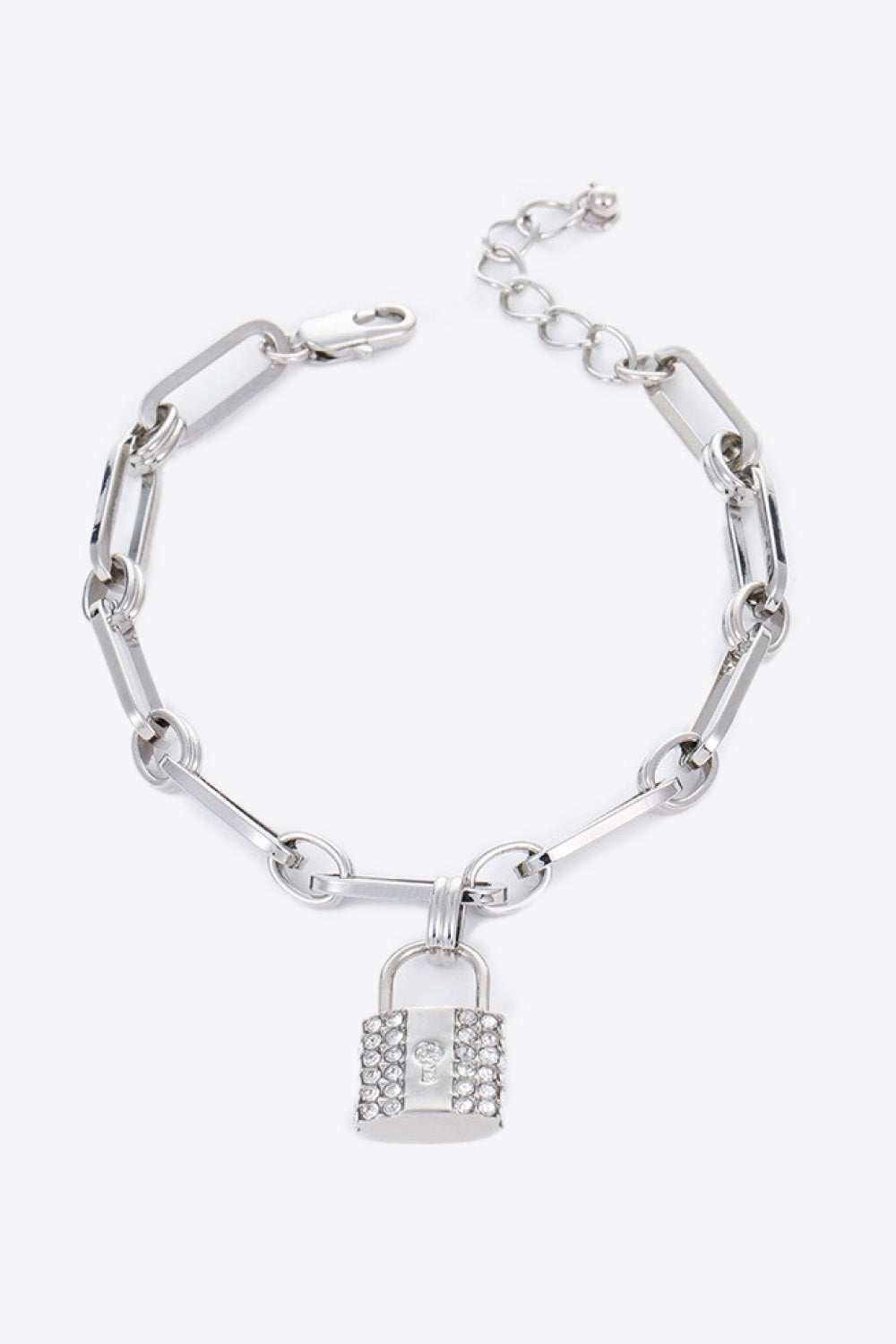 5-Piece Wholesale Lock Charm Chain Bracelet 