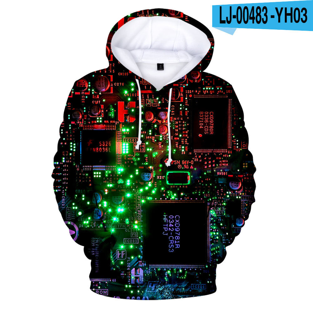 3D Digital Printing Hoodie Men