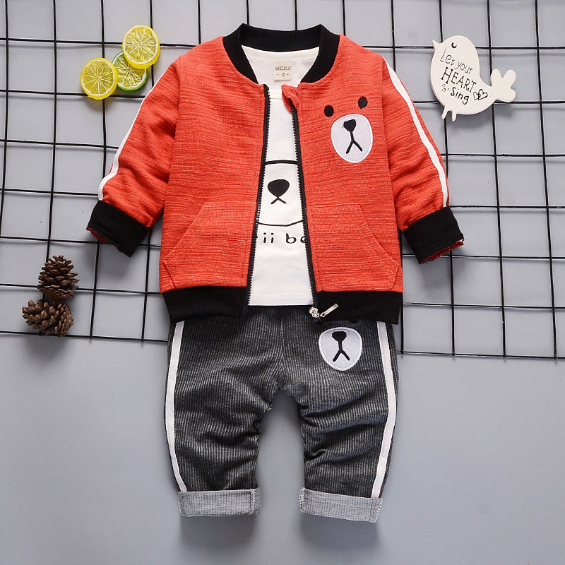 Boy's three-piece long sleeve