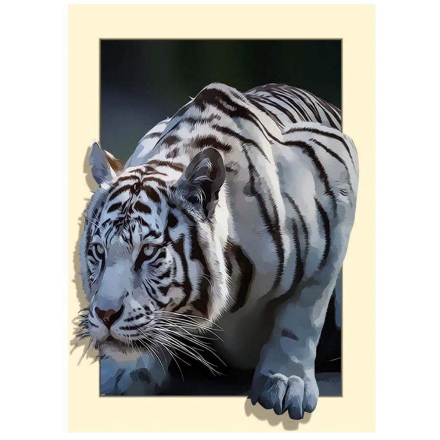 DIY Tiger 5D Full Diamond Cross Stitch