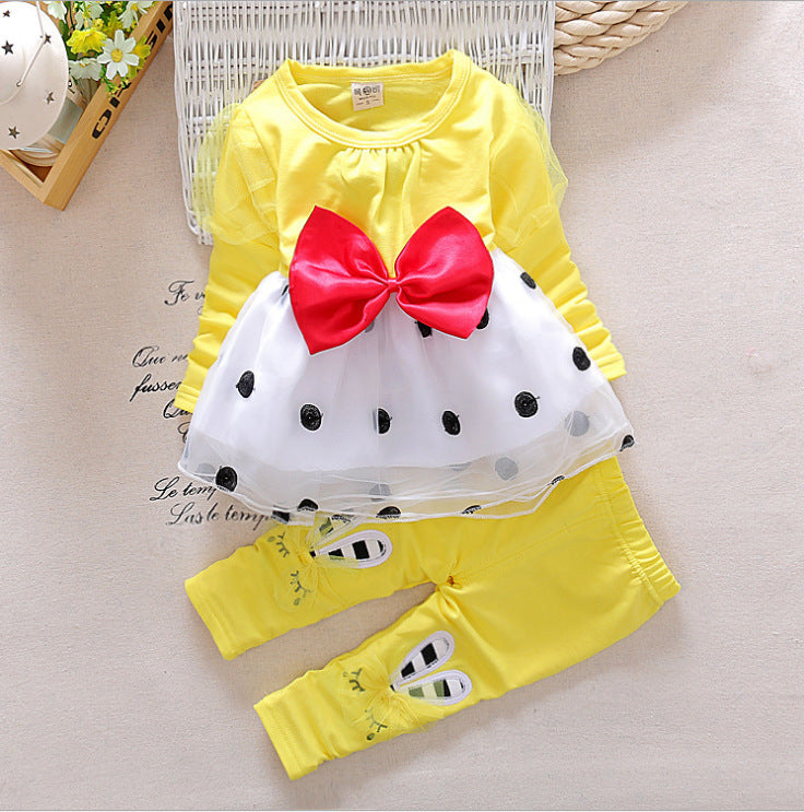 Baby Girl Spring And Autumn Children's Western Style Suit