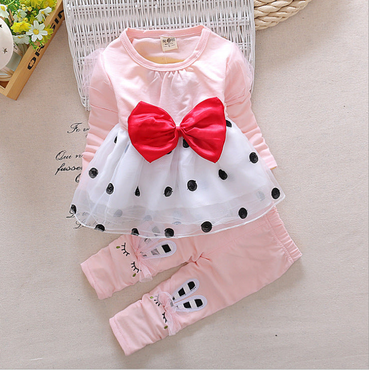 Baby Girl Spring And Autumn Children's Western Style Suit