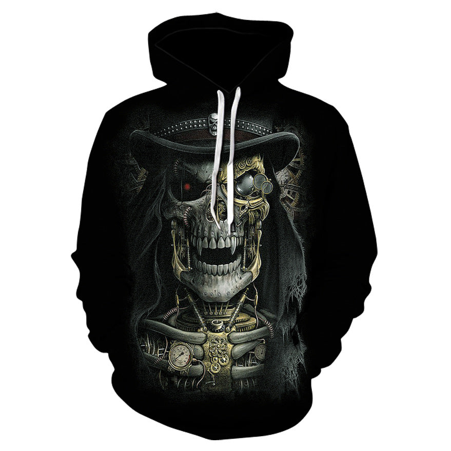 Tide Brand Sweater Baseball Uniform Halloween Skull