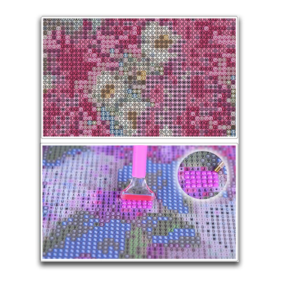 New Multi - color Reflection Tree Full Diamond Cross - Stitch