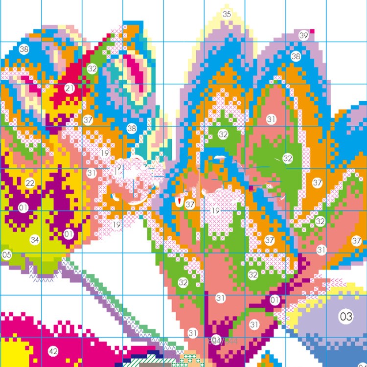 Precision Printing Butterfly Play Magnolia Cross - stitch