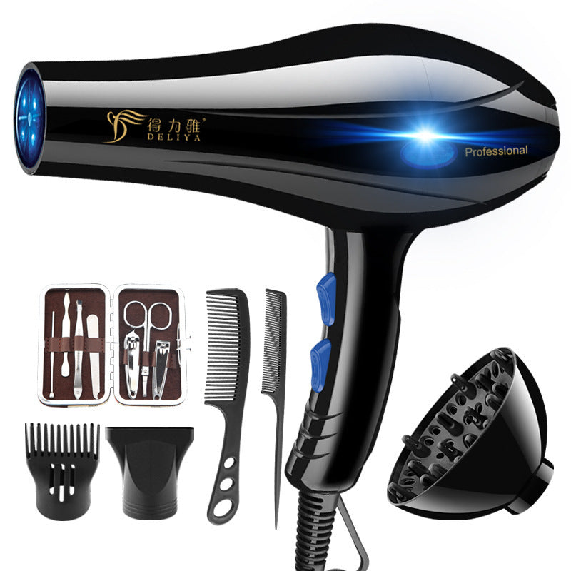 Home Hairdressing High-Power Blue Light Negative Ion Hair Dryer 