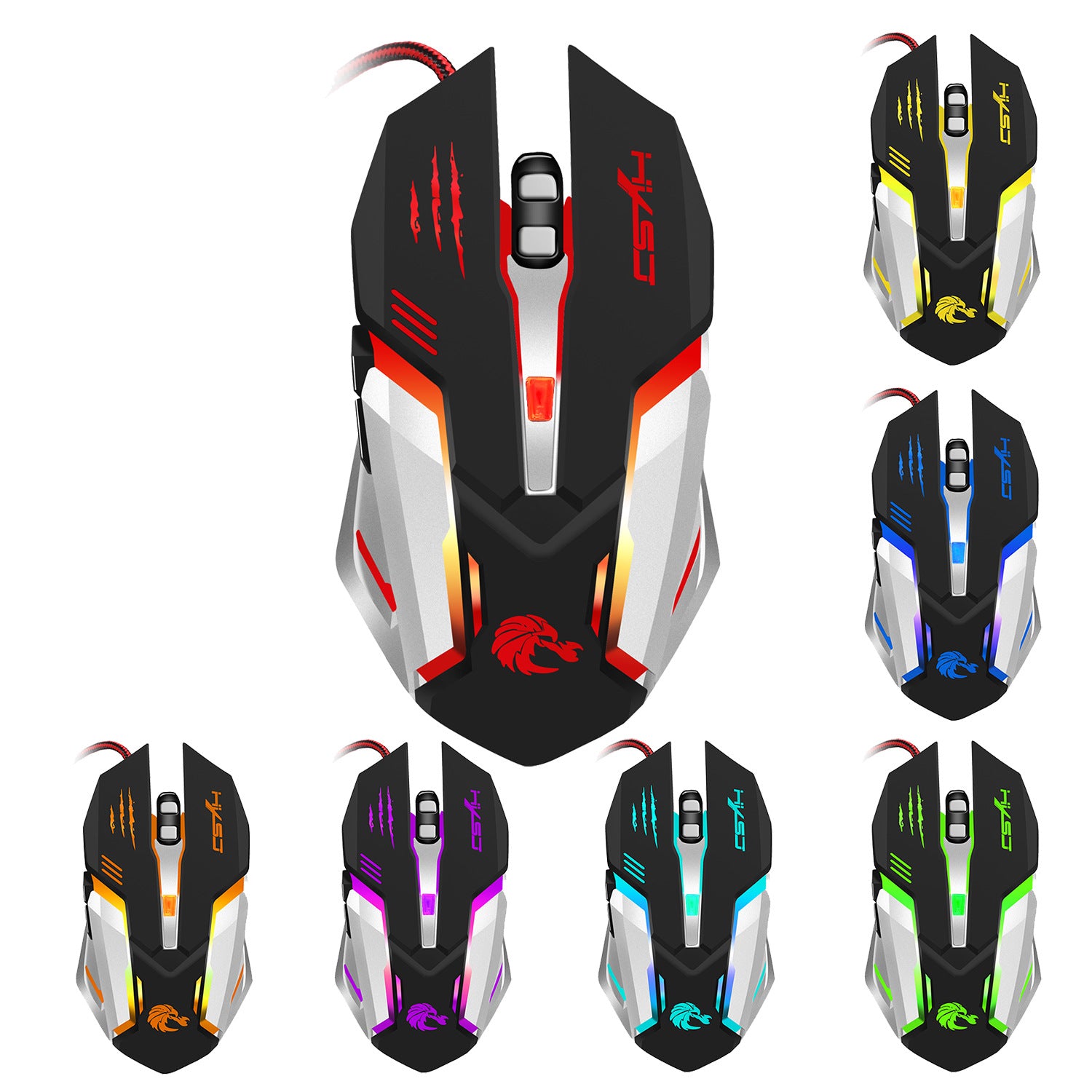 New S100 Mechanical Colorful Gaming Mouse