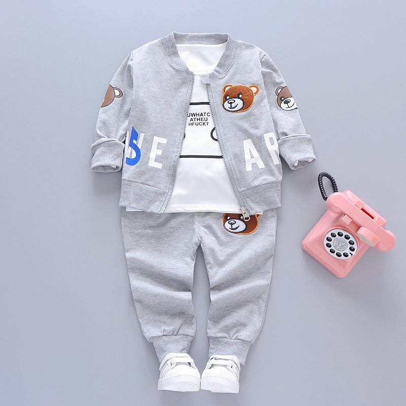 Three-Piece Western Style Autumn Baby Autumn Suit