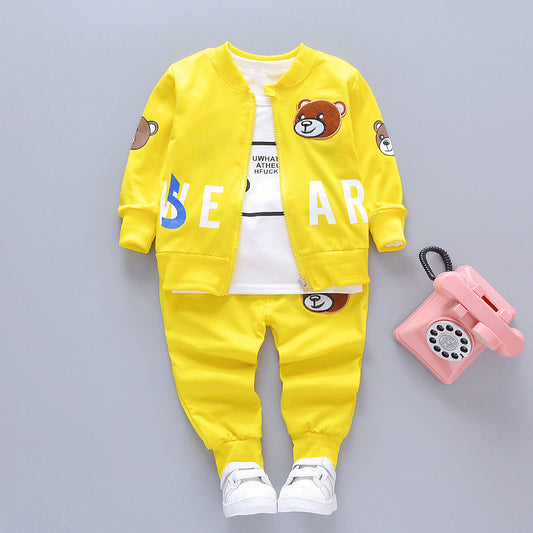 Three-Piece Western Style Autumn Baby Autumn Suit