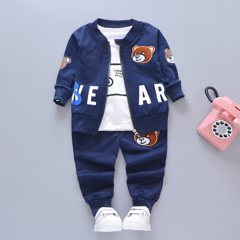 Three-Piece Western Style Autumn Baby Autumn Suit