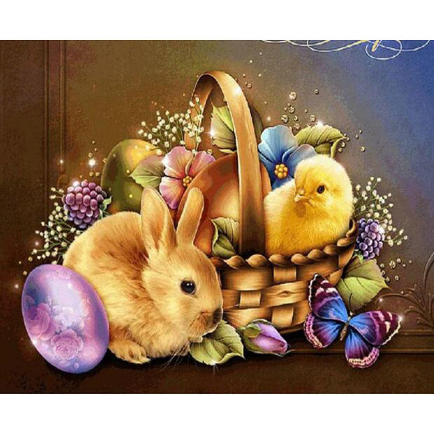 Animal Series Dot Drill Cross - stitch Decorative Painting Full Drill