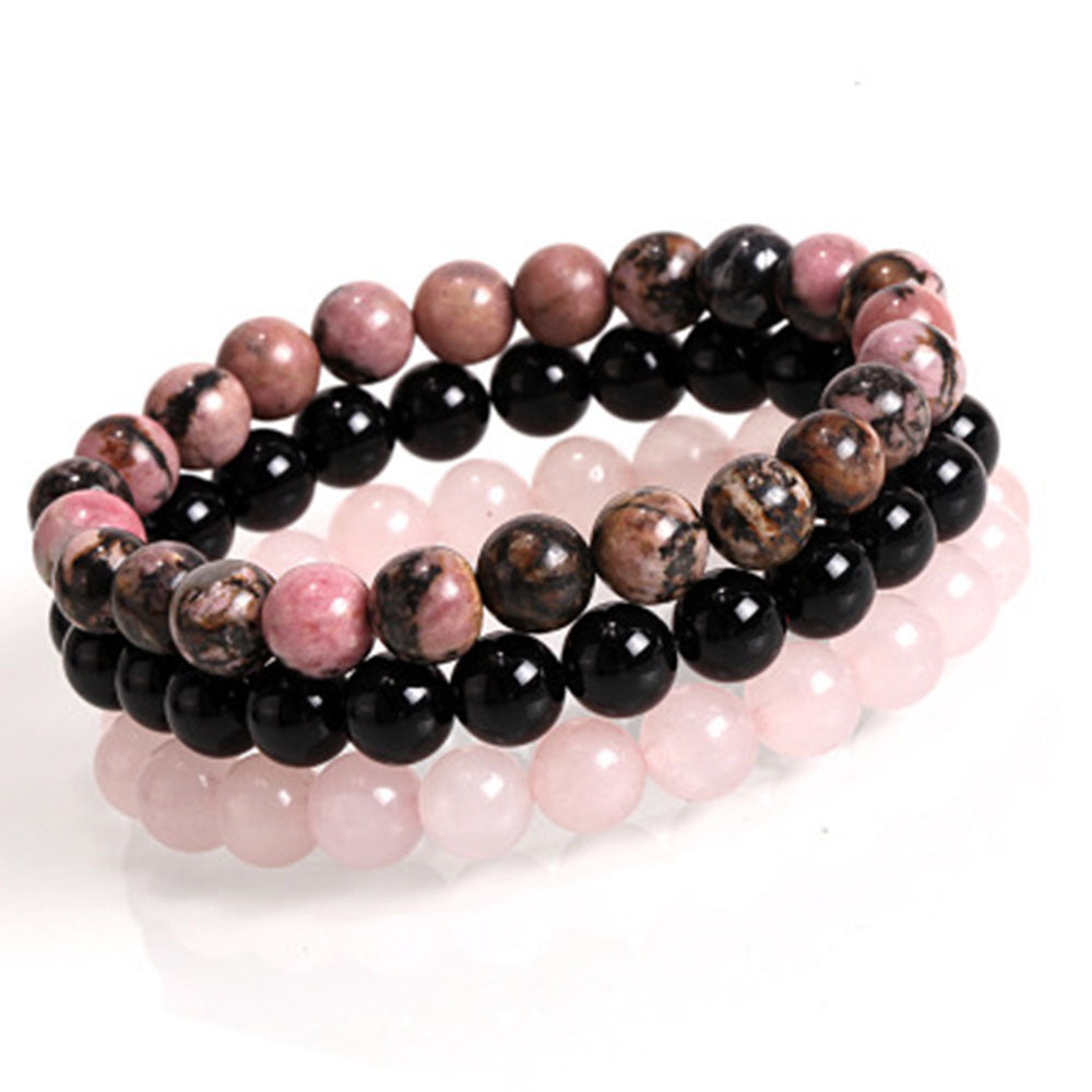 Ladies Yoga Energy Buddha Bead Elastic Set Bracelet Jewelry Matching