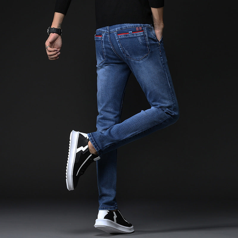 Casual All-match Men's Straight-leg Jeans