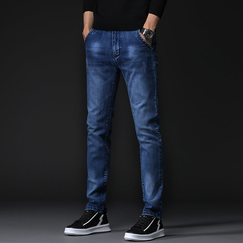 Casual All-match Men's Straight-leg Jeans