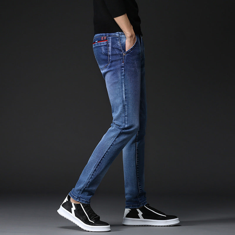 Casual All-match Men's Straight-leg Jeans