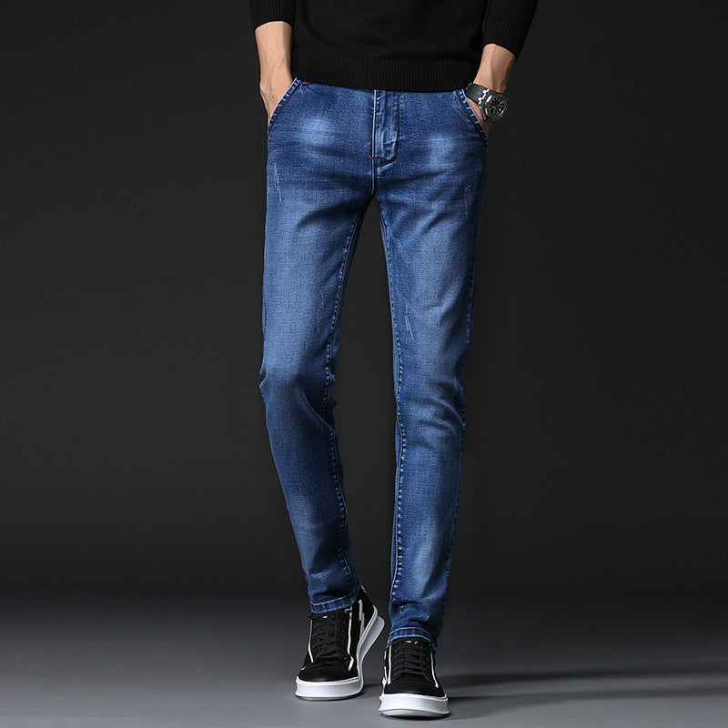 Casual All-match Men's Straight-leg Jeans