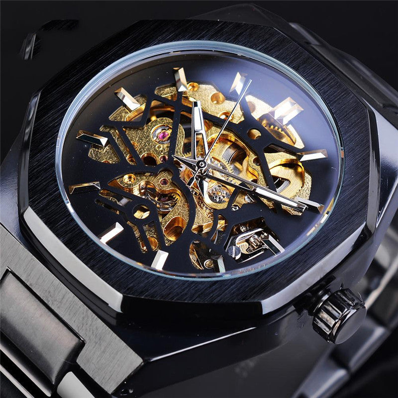 Fusini Automatic Mechanical Watch Hollow Mechanical Fashion Casual Europe And America