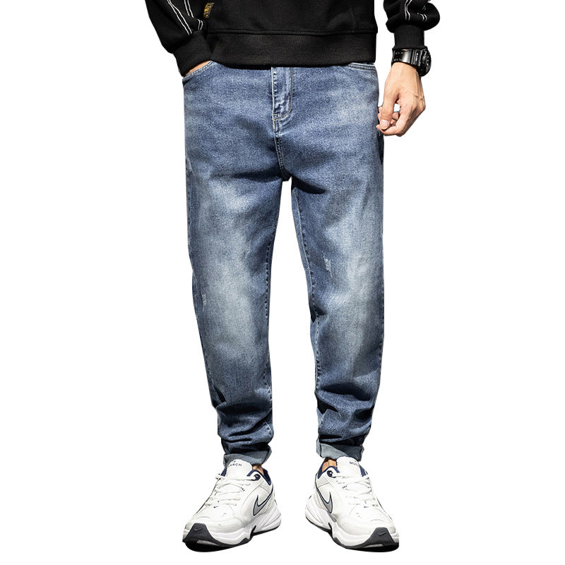 Men's Loose Plus Stretch Straight-Leg Jeans