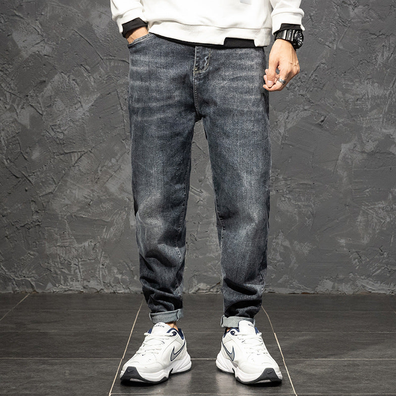 Men's Loose Plus Stretch Straight-Leg Jeans