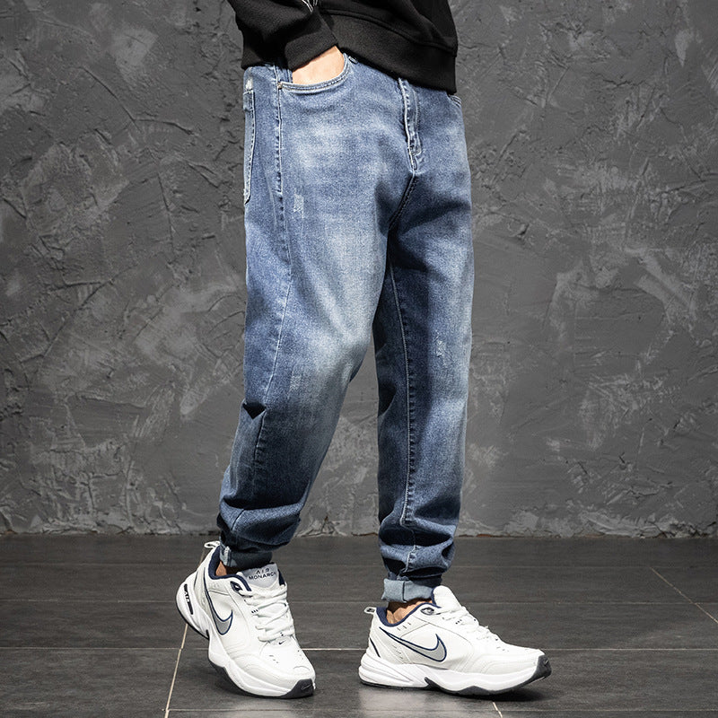 Men's Loose Plus Stretch Straight-Leg Jeans