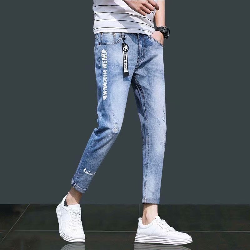 Casual Little Feet Men's 9-point Hole Pants