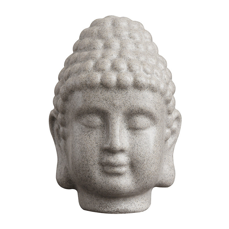 Mingze Sandstone Resin Crafted Buddha Head