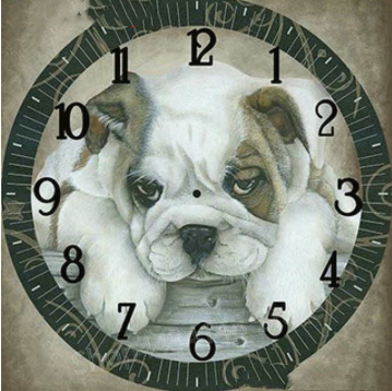 5d Diamond Painting Full Set And Clock Dog 5d Diamond Embroidery For Sale Animal Christmas Ornaments For Family Rhinestone Pictures