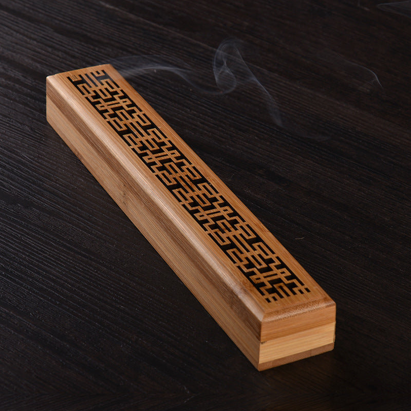 Bamboo Lying Incense Burner Sandalwood Household Incense Stick Hollow Incense Burner Seat