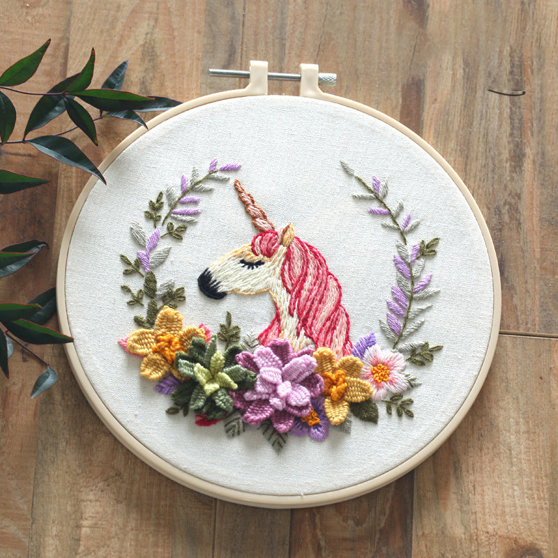 Original New Listing European Embroidery Diy Material Package Semi-finished Kit Beginner Simple Teaching Cross-border Sales