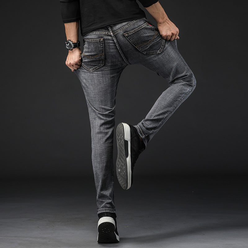 Fashion Men's Slim Straight-leg Jeans