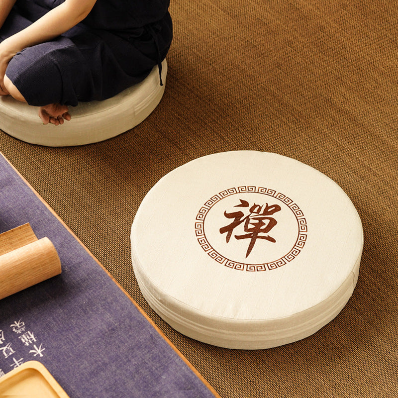 Round Futon Cushion Meditation Cushion Meditation Mat Tatami Mat Ground Cushion Japanese Worship Mat Worship Buddha Mat Home