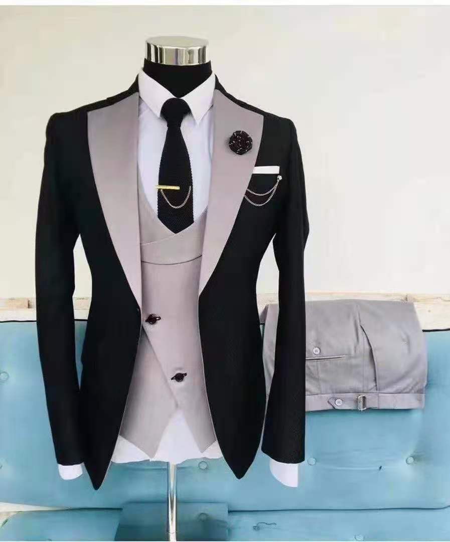 Men's Three-Piece Business Casual Suit 