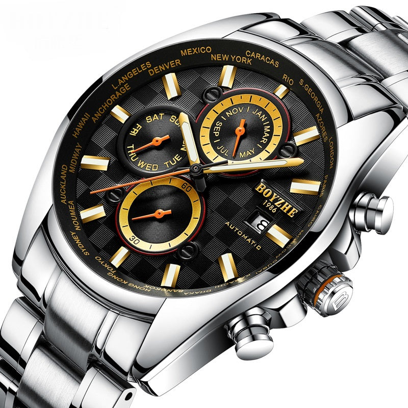 Automatic Luminous Waterproof Business Men's Mechanical Watch