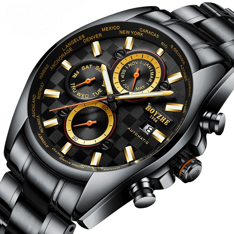 Automatic Luminous Waterproof Business Men's Mechanical Watch